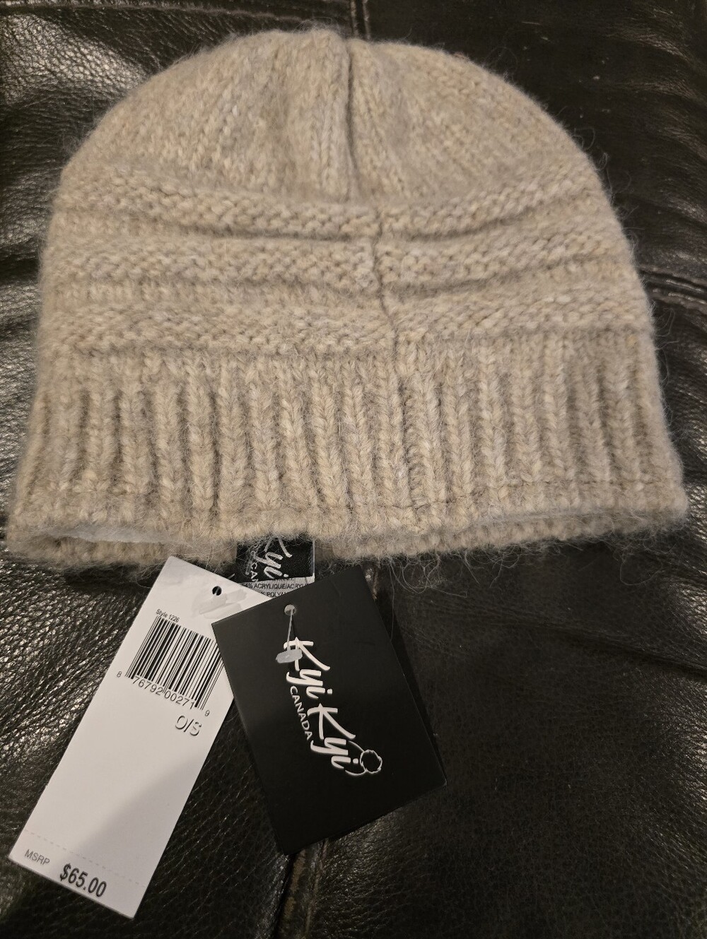 Kyi Kyi Canada Cozy Knit Beanie - Beige NWT Cold Weather. Gift. One Size.